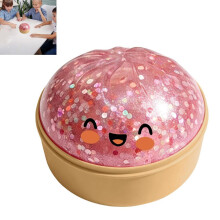 Söt Dumpling Squishy – Mystisk Bao-design, Stresslindrande leksak, Stora Lysande Squishy-bollar, Lämplig för barn och vuxna