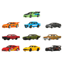 Hot Wheels Rápido y Furioso 1:64 Camiones de Metal Inspirados en la Película JCT92 - Pack de 10