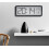 Digital wall clock, clock, wall decor, temperature, date and humidity display, 20cm, black 1