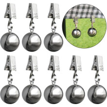 Extra heavy tablecloth weights, 8-pack – 45g each, weatherproof for picnics & outdoor use