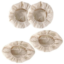 4-piece linen bread proofing basket set, baking linen with elastic band, breathable proofing film, for home & professional bakery (