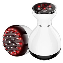 Body massager with 30 levels, lymphatic drainage massage with microcurrent, vibration & red light heat, wireless for full body rela
