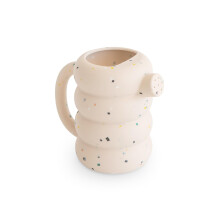 mushie Silicone Waterkan | Bad en Buiten Speelgoed voor Peuters 10 Maanden+ (Vanilla Confetti)