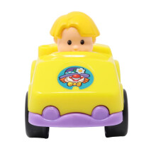Fisher-Price Replacement Part Little People Wheelies Loops 'n Swoops Amusement Park Playset Y8854 - Replacement Yellow and Purple Car with Eddie Figur
