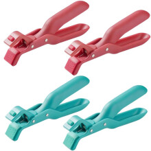 Insulating pliers, 4 multifunctional heat-resistant silicone pliers, ideal for the kitchen, for gripping hot pots, pans, trays and