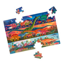 Puzzle Gigante di Dinosauri Melissa & Doug, 48 Pezzi, Puzzle Giocattolo per Bambini 3 x 2 piedi