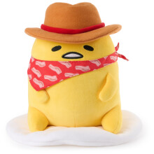 GUND Sanrio Gudetama The Lazy Egg Stuffed Animal, Gudetama Cowboy, Plush Toy for Ages 1 and Up, 9”
