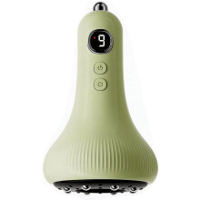 Intelligent electric cupping and Gua Sha device, 9 suction levels, heat & red light, ergonomic, for muscle relaxation, blood circul
