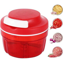Vegetable and onion chopper, 300ml manual food processor, household drawstring design chopper, meat mixer, kitchen cooking accessor