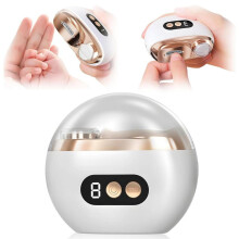 Electric Nail Trimmer, 2 in 1 Electric Polishing Nail Clipper, Automatic Nail Care, 3 Speeds, Safe and Practical