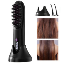 Short hair styling brush, professional styling brush, three temperature settings for all hair types, styling brush specially design