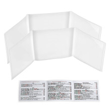Housse de carte Mahjong 2025, 2PCS Protège-cartes en plastique transparent pour score Mah Jong