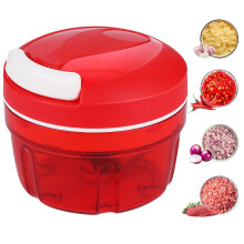 Vegetable and onion chopper, 300ml manual food processor, household drawstring design chopper, meat mixer, kitchen cooking accessor