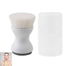 Facial cleansing brush, 7.2 cm double-sided silicone, exfoliating brush, suitable for shower, bath, home, travel, vacation, hotel,