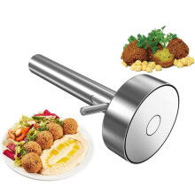 Falafel spoon, stainless steel 304 with trigger, 13.5cm, robust, dishwasher safe, for falafel and meatballs, kitchen