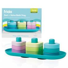 Frida Baby Sort + Solve Bad Speelgoed, Matching + Sorteren Speelgoed voor Peuters, Ontwikkel Motorische Vaardigheden
