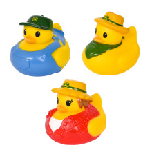 John Deere Rubber Duck - Collectible Farm Duckies in Assorted Cowboy & Farmer Inspired Styles - 3 Pack