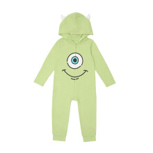 Disney Pixar Monsters Inc Kostümanzug für Kinder, mit 3D Hörnern, Mike Wazowski (Grün, 5T)