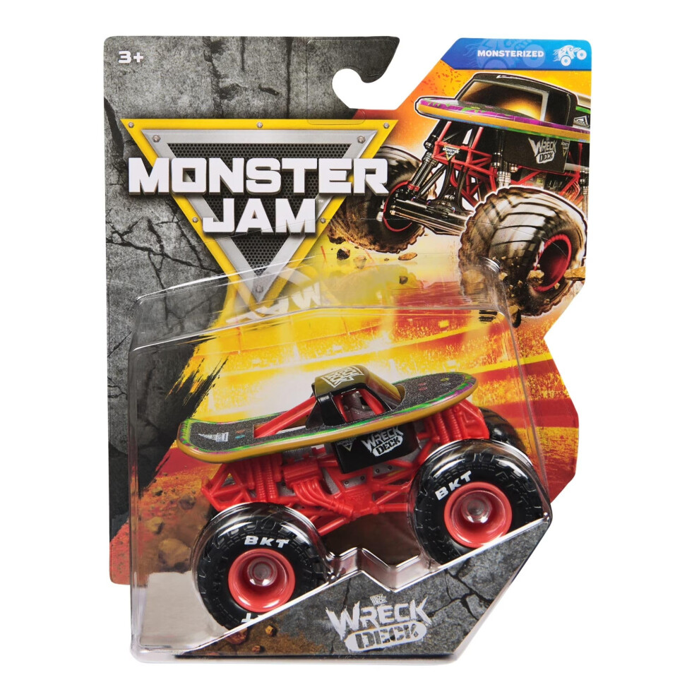 Monster Jam 2026 Official 1:64 Diecast Truck Series 45 Monsterized Wreck Deck