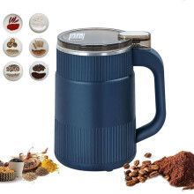 200W Electric Grain Mill, 1L Stainless Steel Coffee Grinder, 28000 RPM, With 8 Blades, 10S Fast Grinding, Fine Grinding, Overheatin