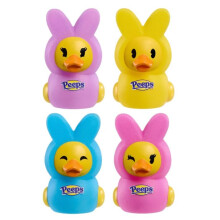 Just Play Duckalooz 4 Pezzi Anatra di Gomma - Peeps - Giocattoli da Bagno per Bambini