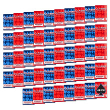 Klassische Spielkarten 48er Pack, Standardindex, Casino-Qualität, Rot und Blau