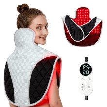 3-in-1 LED Pads, 660 nm & 850 nm Infrared Light, Red Light Therapy Belt for Shoulders, Neck and Back, for Home Use, Red Light Thera