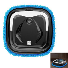 Robot vacuum cleaner, intelligent wet & dry mopping robot, 8 cm ultra-flat, 1200 mAh, with 2 cleaning cloths, efficiently cleans du
