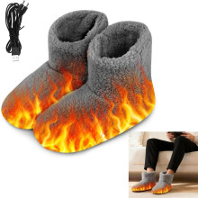 Electrically Heated Slippers, USB Heating Slippers for Winter, Electric Foot Warmers, Heated Slippers to Relieve Discomfort (39-43)
