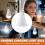 9 W kannettava LED-hätälamppu koukulla, ladattava 2