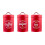 Red Iron sukker-, te- og kaffebeholdersæt – 1200 ml x 3 2
