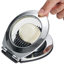 Multifunctional egg slicer made of stainless steel & ABS – egg cutter & separator for boiled eggs and century eggs