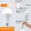 9 W kannettava LED-hätälamppu koukulla, ladattava 5