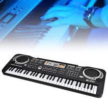 61-tangenters børnekeyboard, multifunktionelt, klaverkeyboard med mikrofon, læringslegetøj
