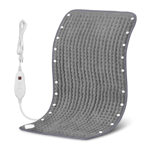 Heating pad, 50x100cm heating mat, under-desk heating pad, 10 temperature settings, timer function, washable, foldable, suitable fo