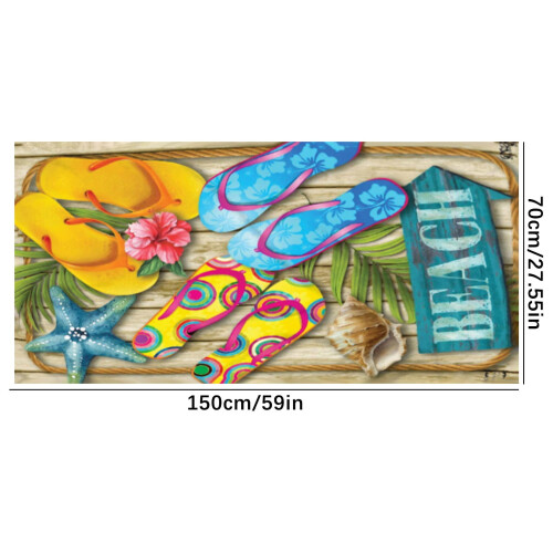 Πετσέτα θαλάσσης μικροϊνών 75x150cm διπλής όψης βελούδο 2
