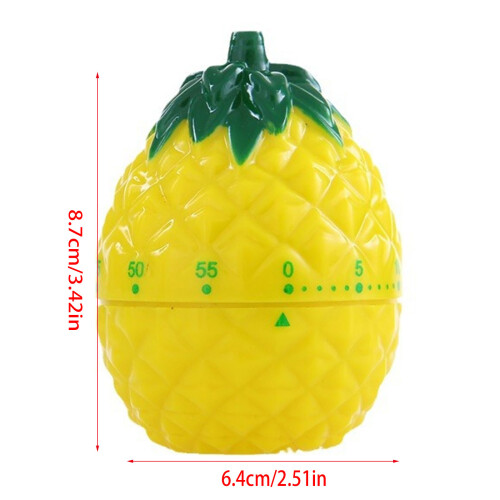 Pineapple Mechanical Timer Ideal For Cooking Classes And Kids 2