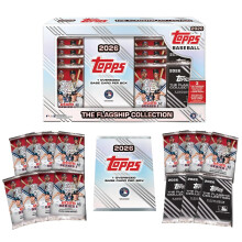 2026 Topps Baseball Series 1 Collection Box - 1 Oversized Base Card per Box + 3 Exclusive 5-Card Flagship Collection Packs
