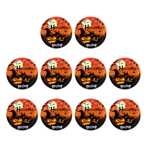 Halloween-Pappteller mit Kürbismotiv – 10er-Pack 1