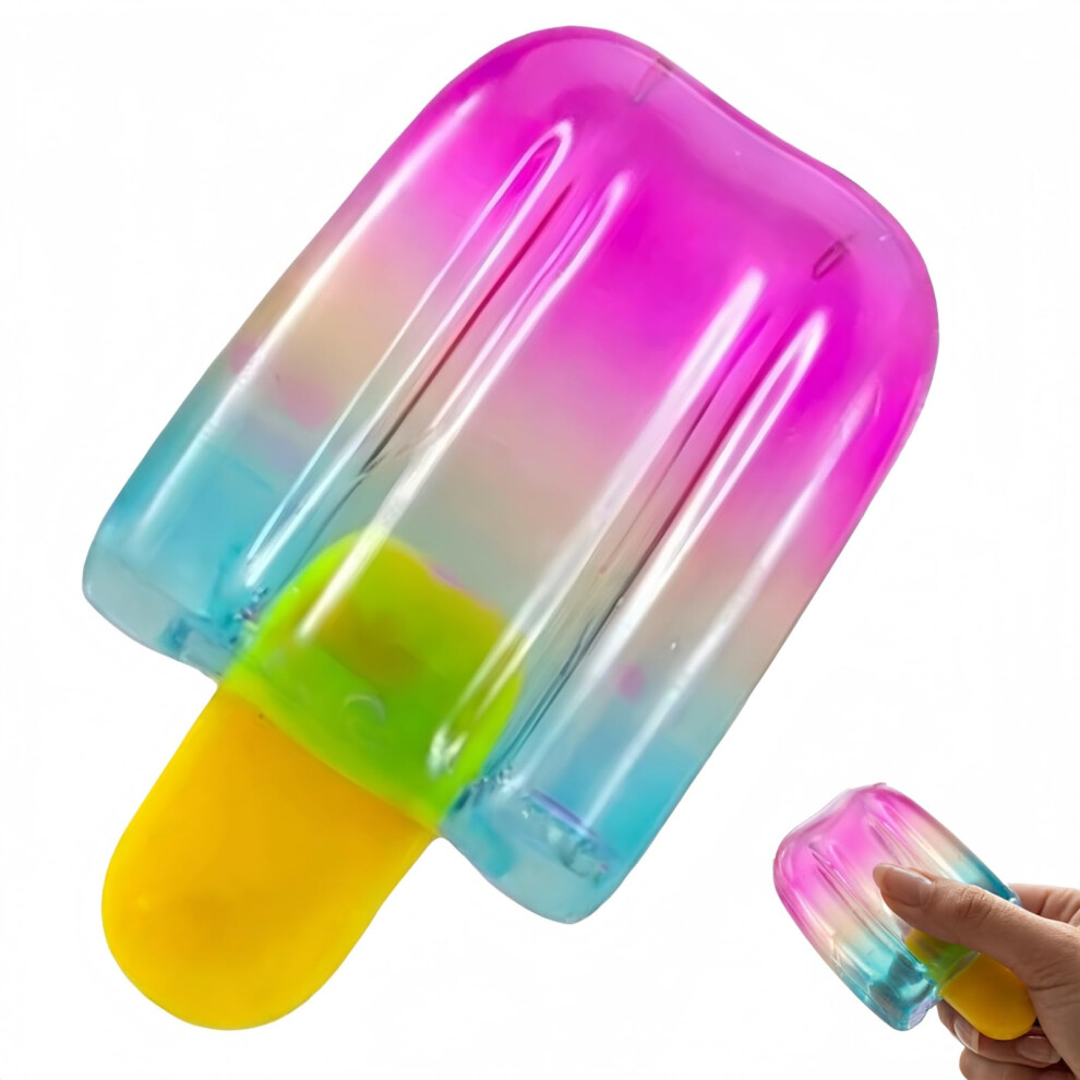 Hcmislzosj Ice Squeeze Squishy,Summer Sensory Stress Relief,Squishies Slow Rising Fidget Toy Suitable For Everyone (Purple) Cream/Purple