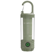 2-in-1 LED Camping Lantern, Flashlight for Hurricanes, Hiking, Home and Emergencies, Rechargeable Camping Lantern with 6 Light Mode