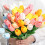 Pachet de 10 lalele artificiale la atingere, 35 cm 5