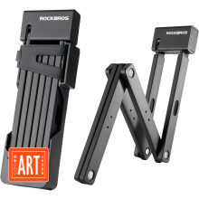 ROCKBROS Folding Bike Lock High Security Heavy Duty Alloy Bicycle Foldable Lock