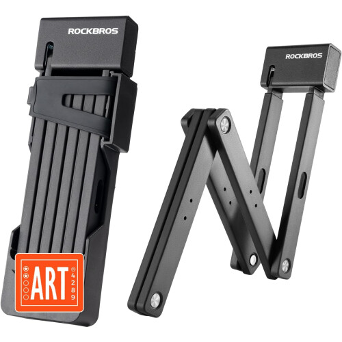 ROCKBROS Folding Bike Lock High Security Heavy Duty Alloy Bicycle Foldable Lock