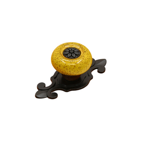 Classical Styles Cupboard Knob Combining Ceramic Top & Metal-8