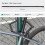 ROCKBROS Folding Bike Lock High Security Heavy Duty Alloy Bicycle Foldable Lock 5