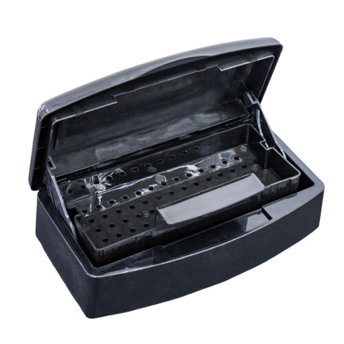 Compacte LightNail-gereedschapsdesinfectiemiddelhouder-Zwart