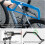 ROCKBROS Folding Bike Lock High Security Heavy Duty Alloy Bicycle Foldable Lock 4
