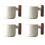ACDANC Espressotassen-Set, 4er-Set mit ergonomischem Griff 5
