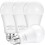 Lâmpada LED A19 com sensor crepuscular, 9W, 5000K, soquete E26 (pacote com 4) 2